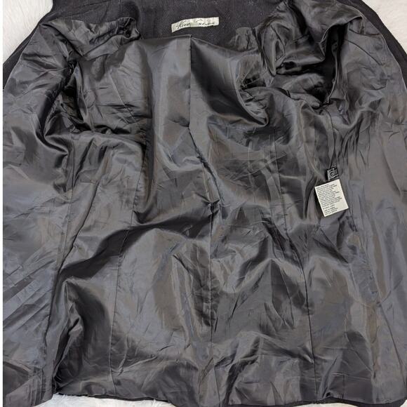 Kenneth Cole Wool Blend Overcoat Black Size 10 - Picture 7 of 16